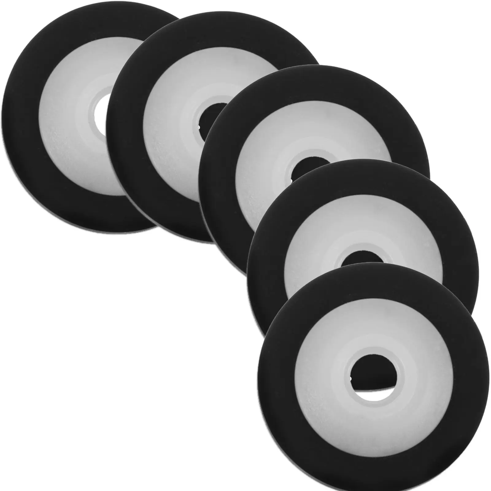 

5 Pcs Pinch Roller for Recorder Audio Tape Cassette Deck Rubber Craft Pull-wheel Bearing Durable Plastic Repair Replacement Part