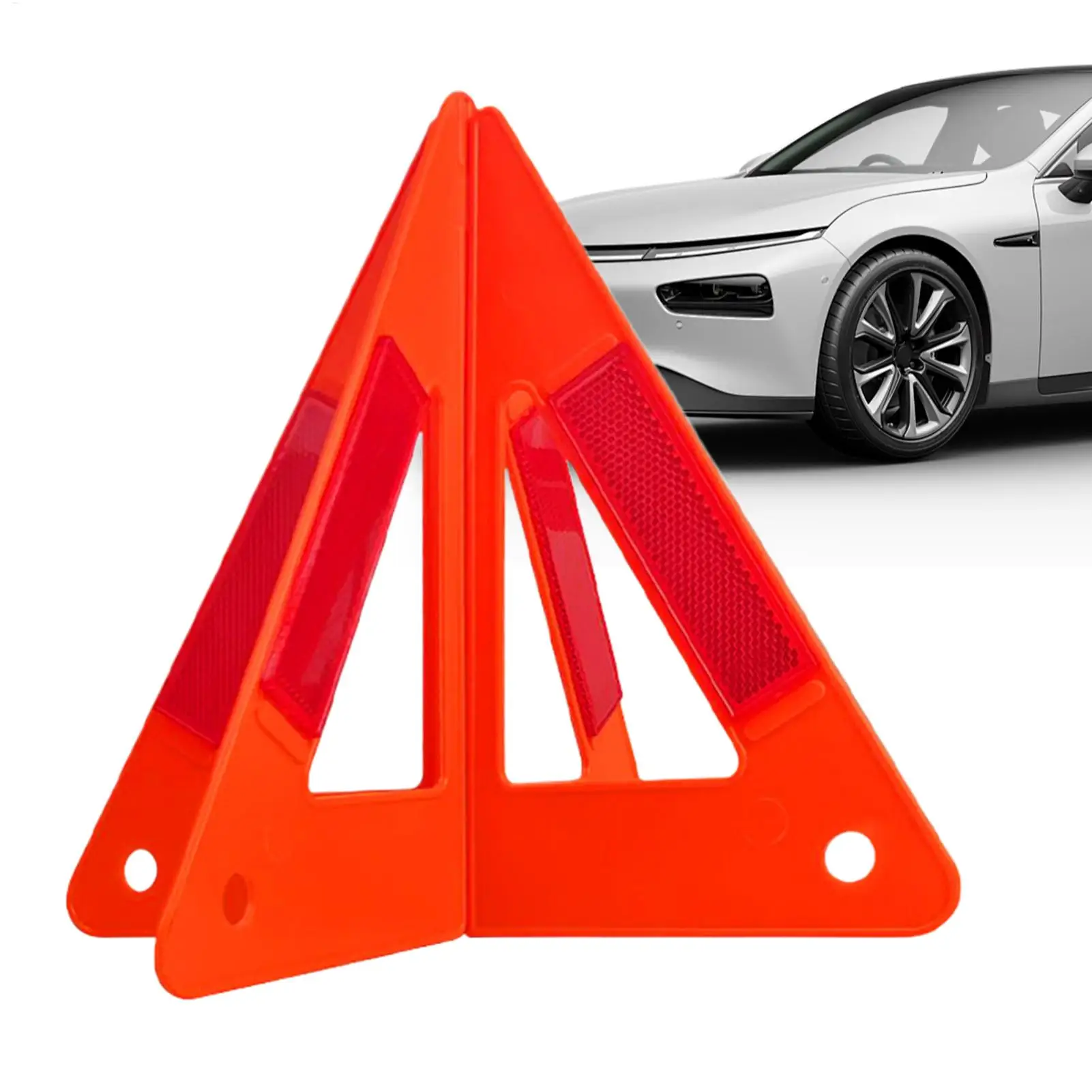 safety triangle Stand Car Emergency Breakdown Warning Triangle Reflective Safety Hazard Car Tripod Foldable Stop Sign Stand