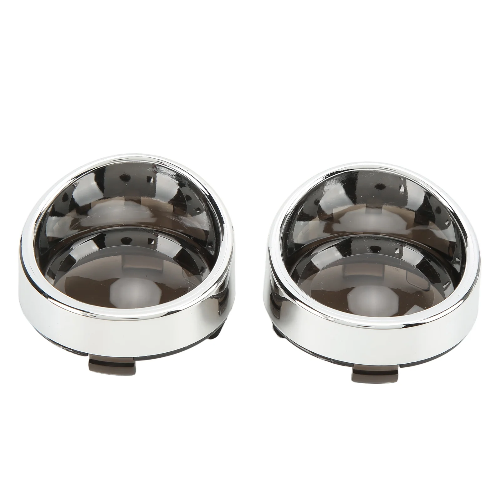 Pair Motorcycle Turn Signal Light Lens Cover Front Rear Replacement for TOURING FLHX FLTRI FLHRS 2000up