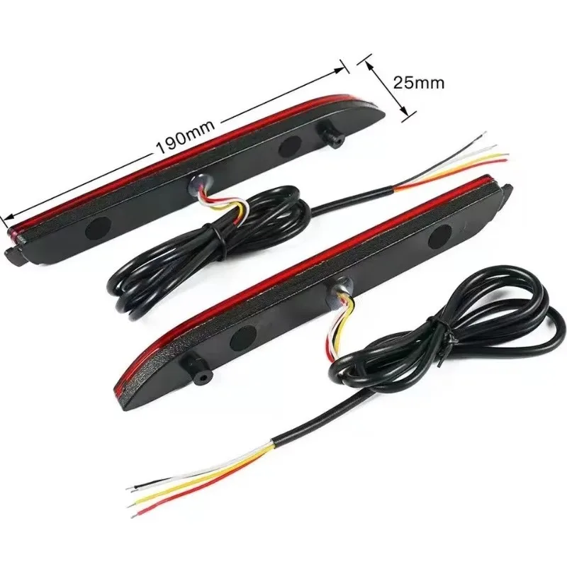 TRD для Toyota Camry 2006-2012 2013 2014 RAV4 Sienna Venza Reiz Innova EZ1 пара автомобильных светодиодных отражателей заднего бампера стоп-сигнала