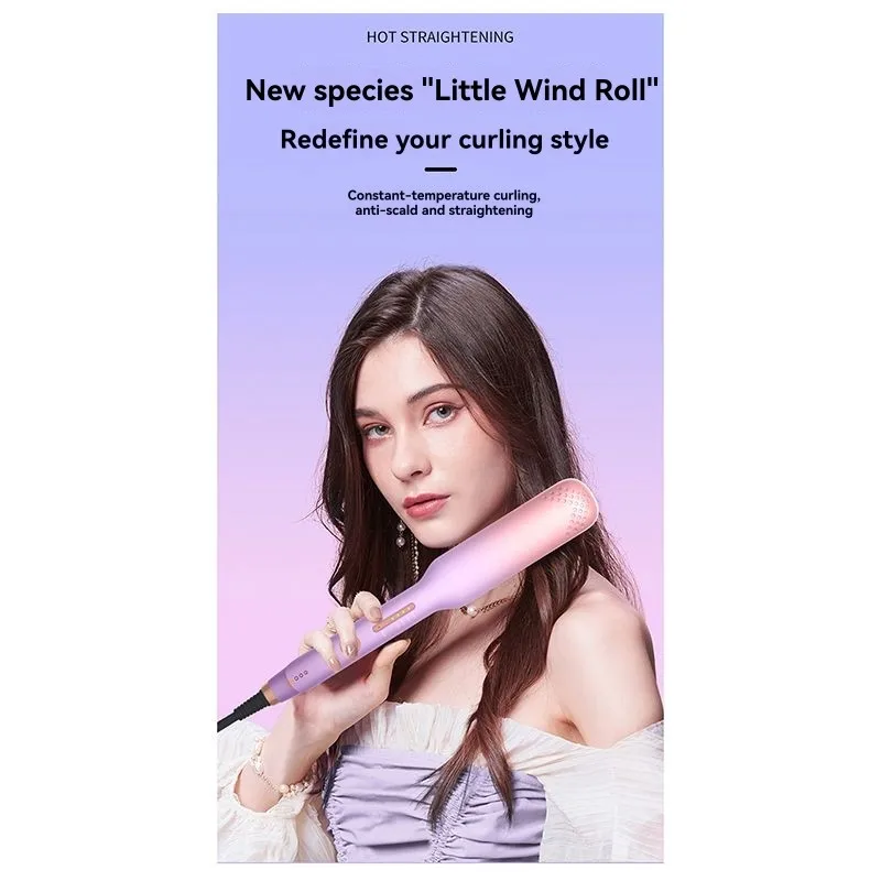 

【В наличии】Универсальный двухфункциональный стайлер для волос-прямитель и бигуди в одном с регулируемыми настройками нагрева, утюжок, вилка стандарта США