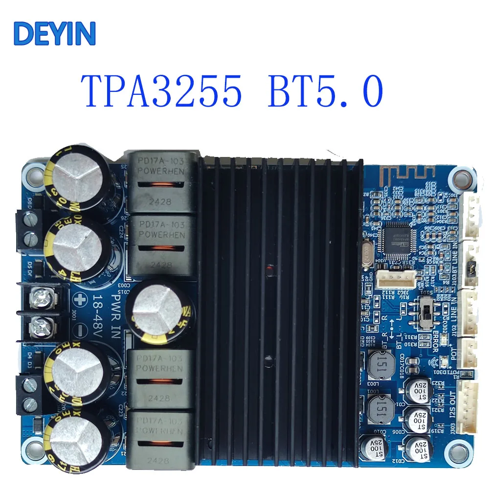 

TPA3255 2x300W Bluetooth amplifier board BT2.0 BT5.0 stereo high power computer DSP tuning