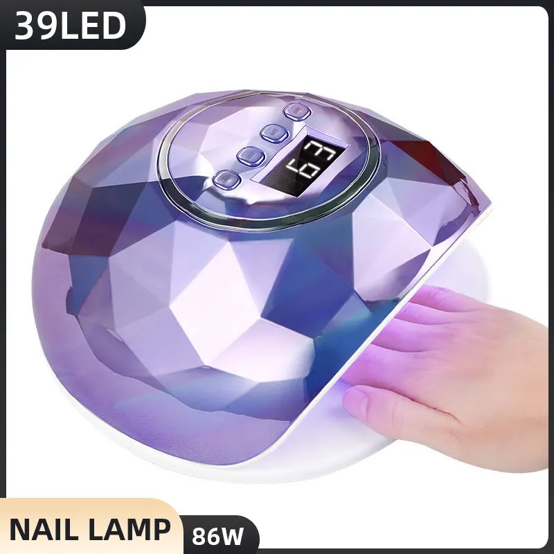 86W UV LED Lâmpada Destacável Nail Drying Lamp Para Cura Gel Nail Polish Tape Automático Sensor Nail Supplies Para Profissionais