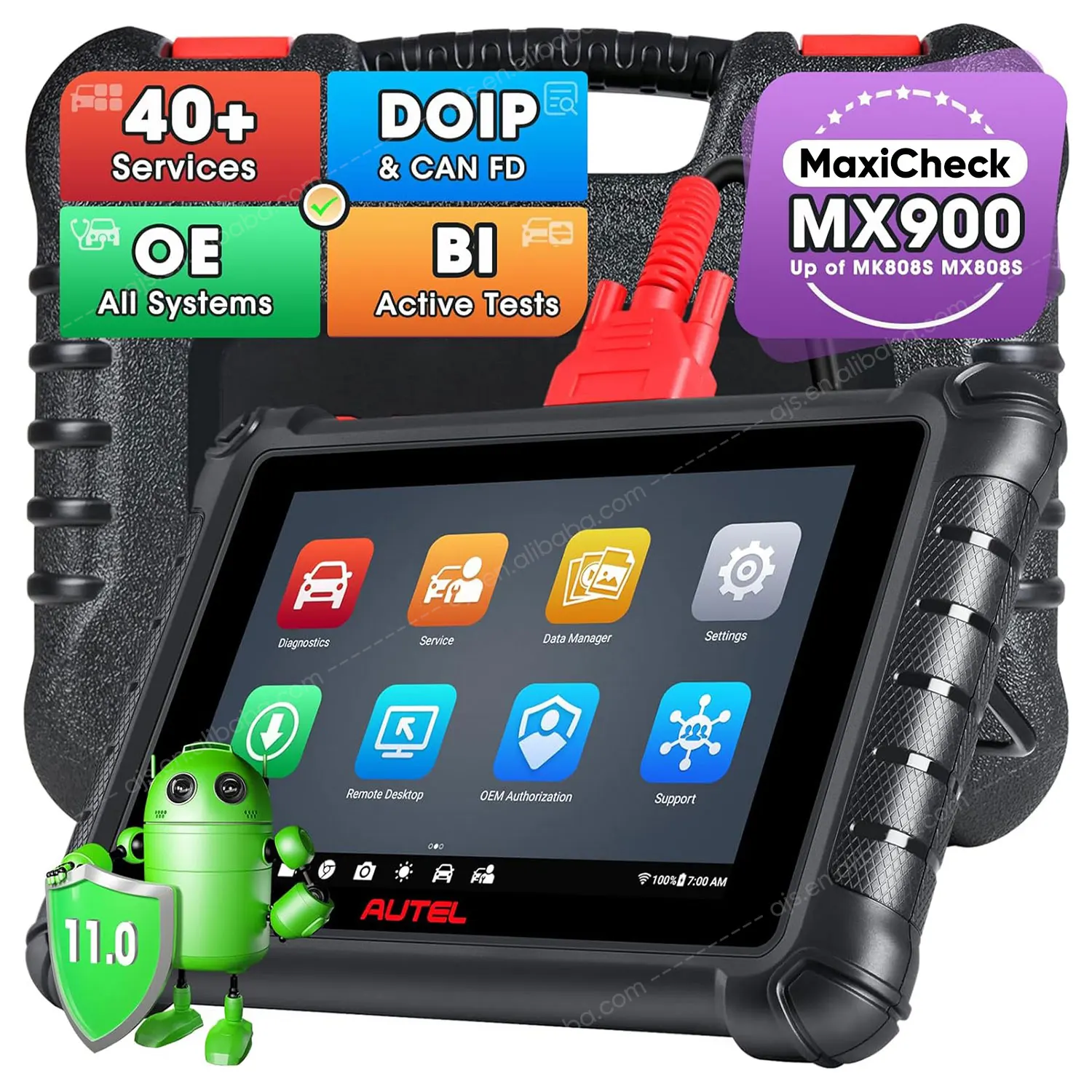 For Autel MaxiCheck MX900 Car Full System Professional Diagnostic Tools MX808 Code Reader Altar Vehicle OBD2 Scanner