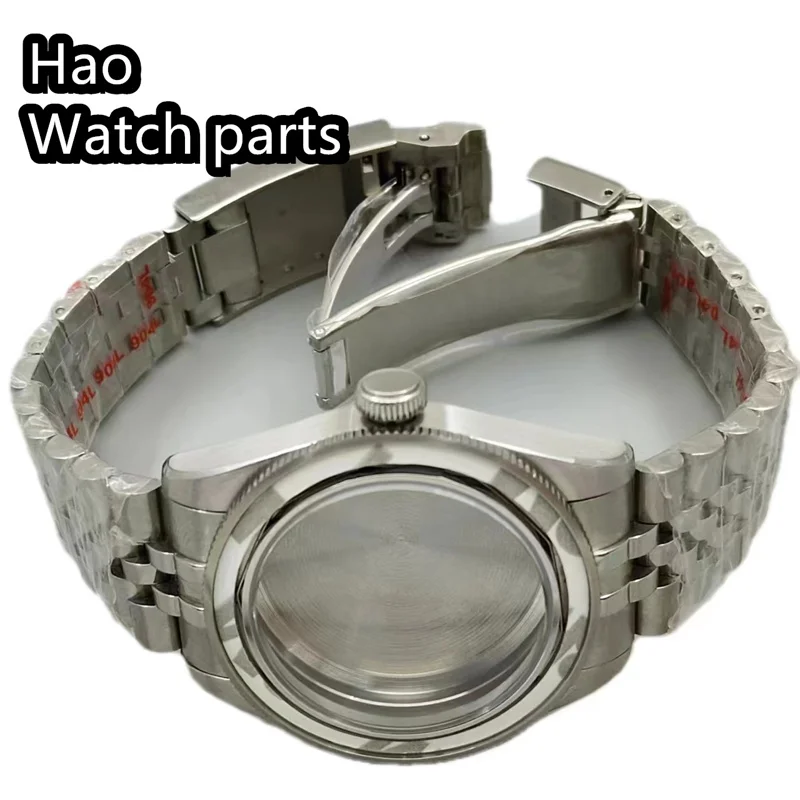 BLIGER 39mm silver Rose gold black sterile watch case Domed sapphire glass fit NH34 NH35 NH36 PT5000 movement