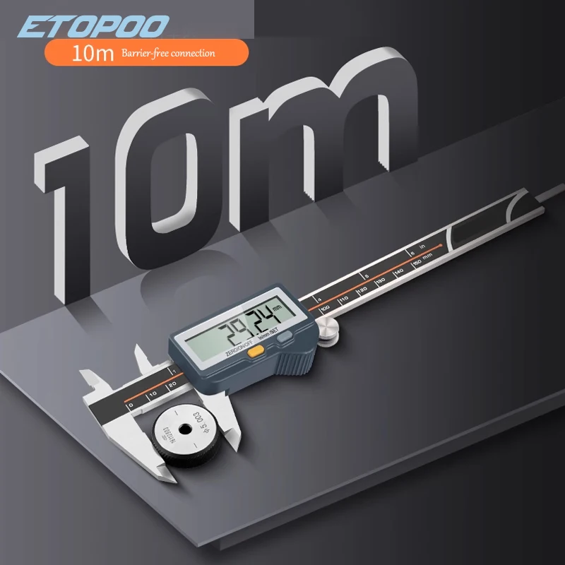 Built-in Bluetooth digital caliper for wireless transmission for measuring outer diameter inner diameter 150/200/300MM