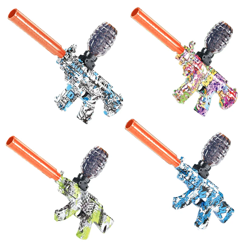 M416 الكرة الكهربائية الناسف مسدس لعبة في الهواء الطلق قابلة للشحن التلقائي لعبة الرماية ألعاب تفاعلية للأطفال الوالدين الكبار هدية