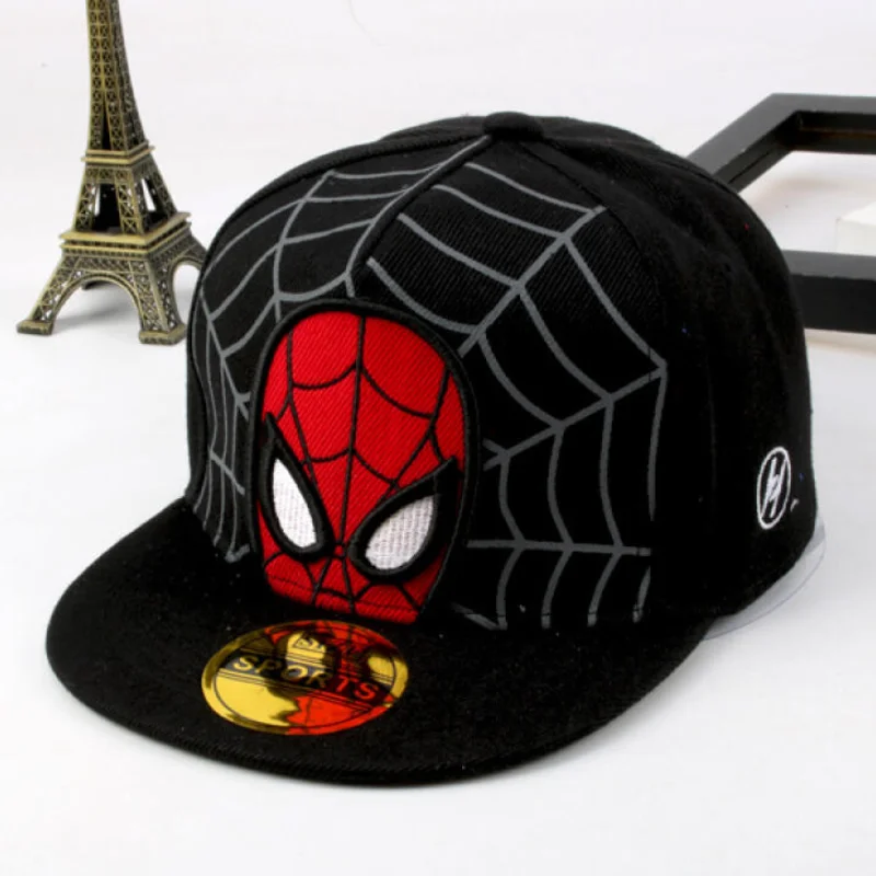 Anime Cartoon Spiderman Hats for Kids Toddler Baby Baseball Cap Spring Summer Children\'s Snapback Hip Hop Adjustable Caps