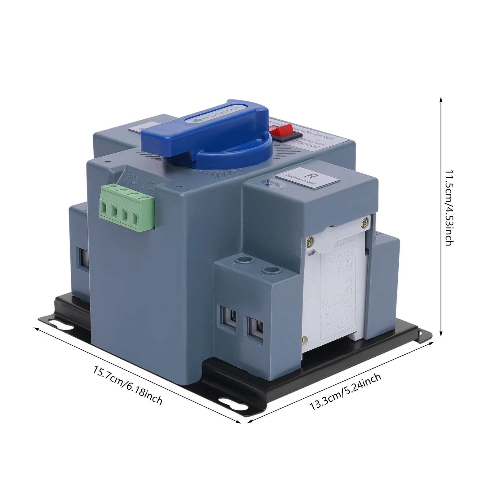 Saklar Transfer Otomatis Daya Ganda 63A ATS untuk Generator, Saklar Pengalih Generator 2P, Saklar Pengalih Generator 50/60Hz