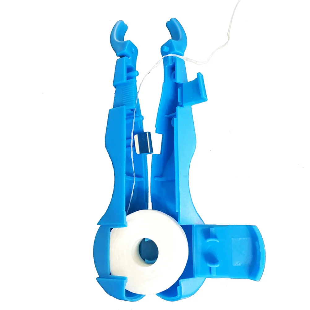 

Floss Replacement Core Built-in Spool Flat Wire Wax Coated Strong Tension Flexible Dental Flosser Removes Tartar