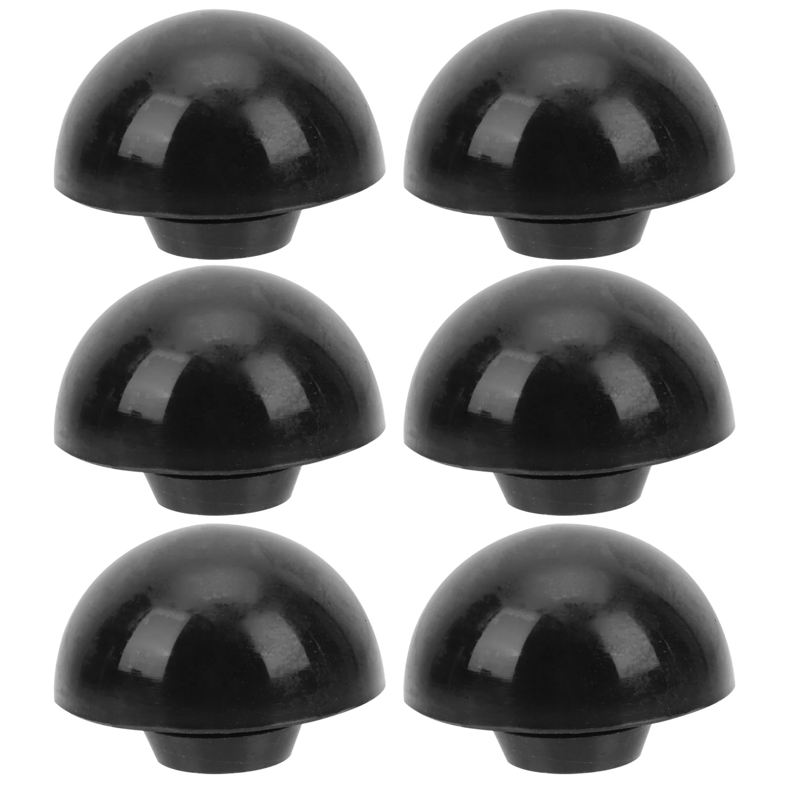 6 Pcs Hollowing Drum Rubber Stopper Wide Range Steel Yoga Cushion Tongue Bottom Supports Foot Plug