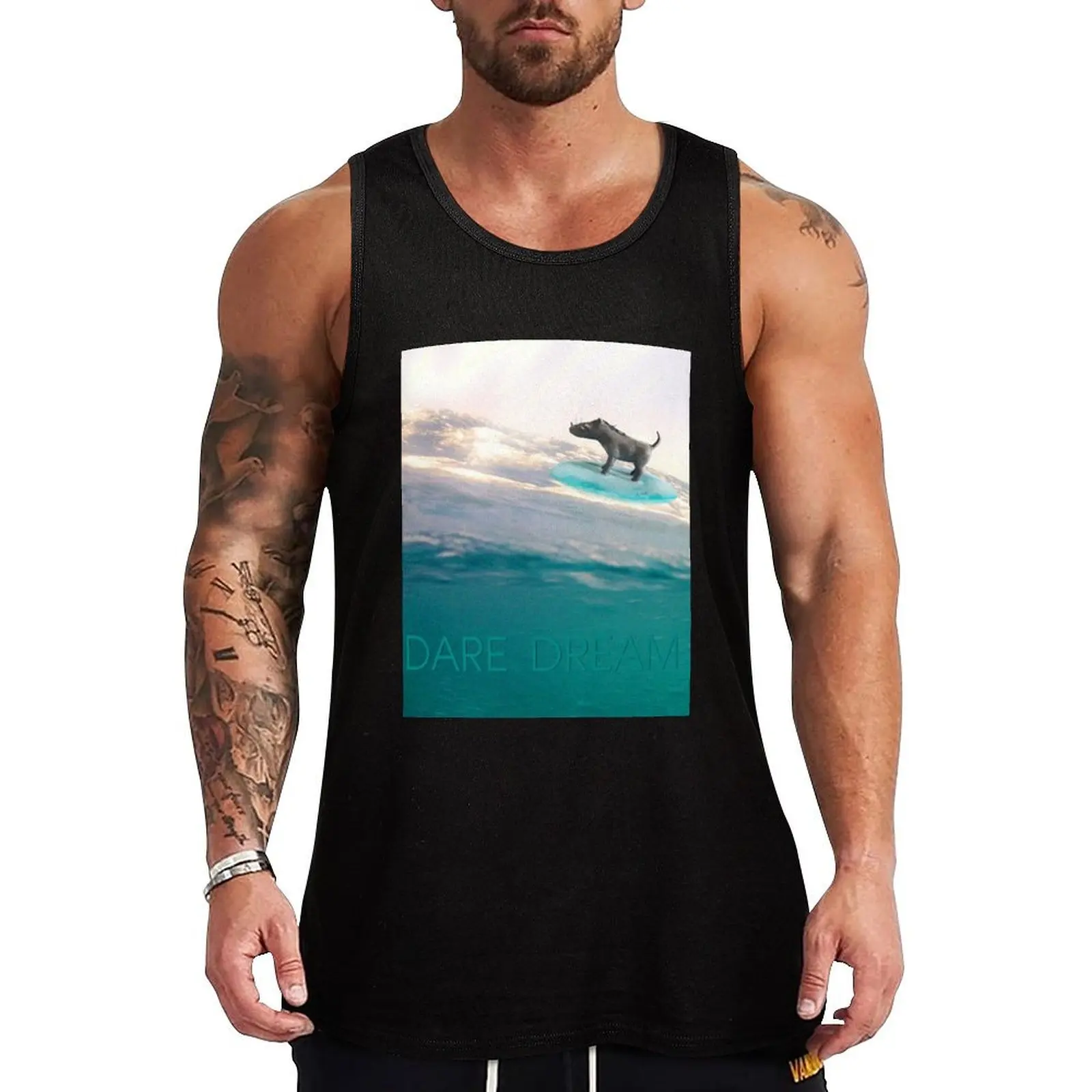 

Wild boar's dream Tank Top Men sleeveless tee men gym clothing Male clothes