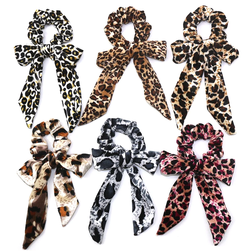 50pcs/40/30/20 Hair Scrunchies Pack Satin Elastic Velvet Bands Scrunchy Ties Chiffon Women Girls Accessories Organza Christmas