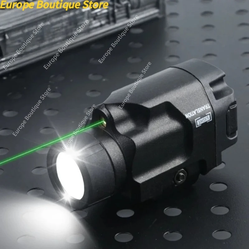 

800Lumen Pistol Tactical LED Flashlight with Red/Green Dot LED Strobe Gun Light Fit 20mm Rail for Outdoor Shooting