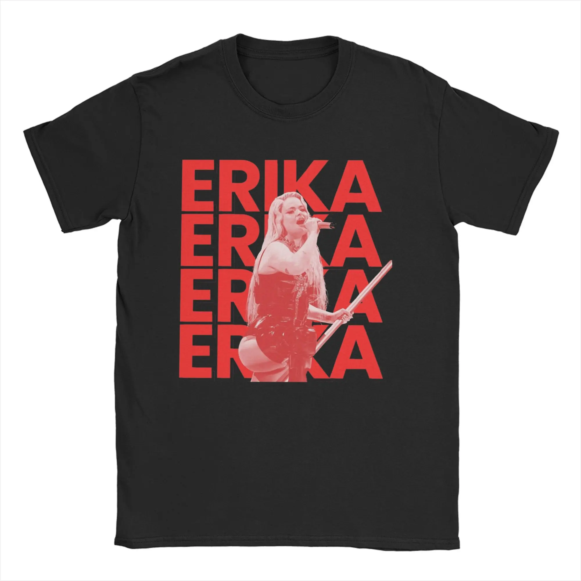 

Хлопковая футболка Erika Vikman Ich Komme для мужчин, пляжная винтажная футболка Eurovisions 2025, дышащая популярная футболка большого размера