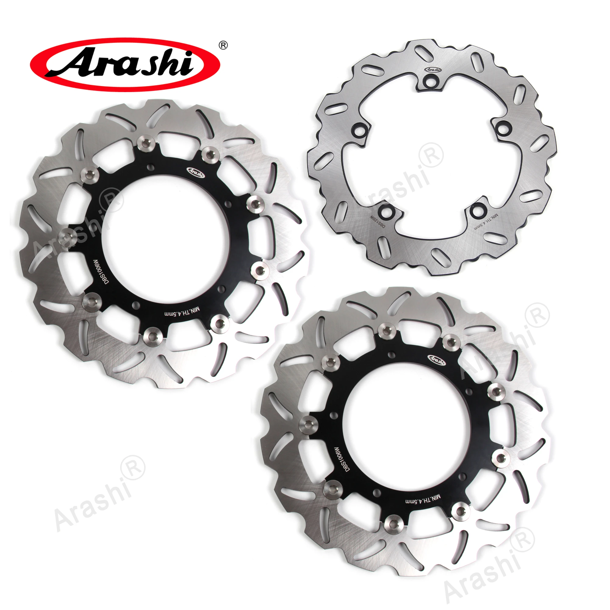 

ARASHI Brake Disc For Yamaha MT-09 SPORT TRACKER ABS 850 2016 CNC Front Rear Disk Rotor Motorcycle