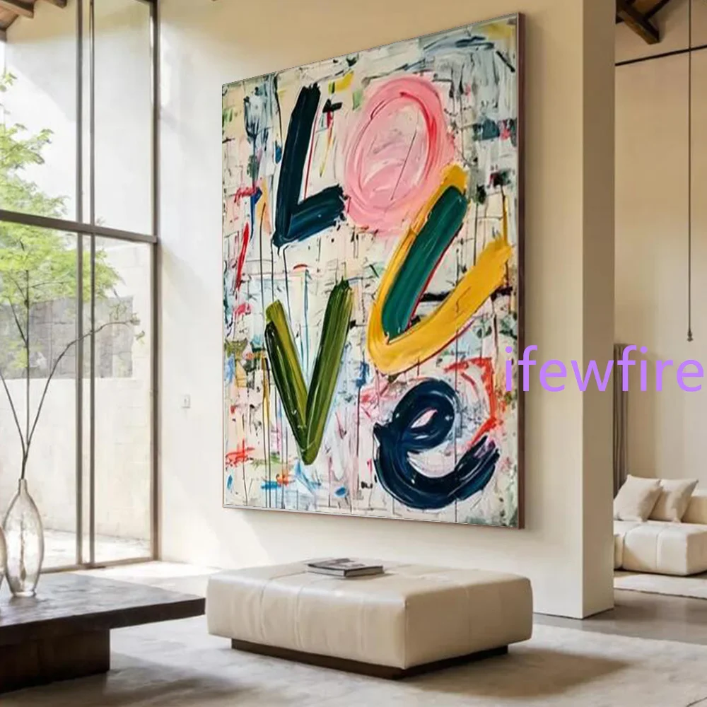 peinture-a-l'huile-abstraite-sur-toile-murale-faite-a-la-main-cyberpunk-«-amour-»-tableau-mural-pour-la-decoration-de-salon-œuvre-d'art