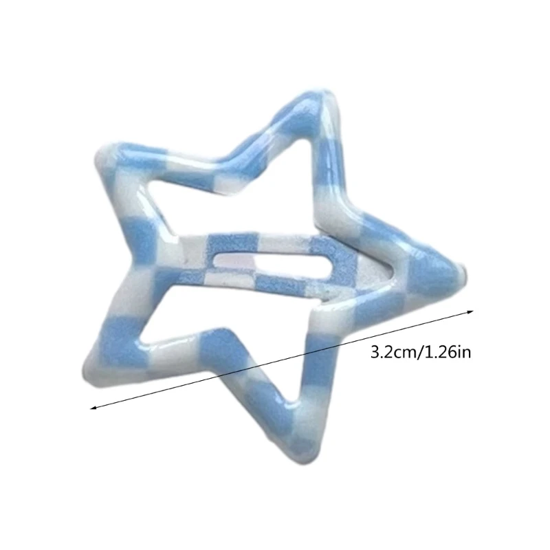 لطيف شكل نجمة مشابك شعر المراهقين شعرية نمط دبوس الشعر Harajuku مشبك شعر انخفاض الشحن