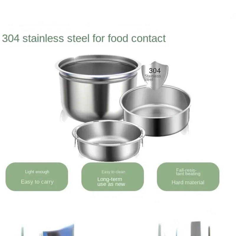 หม้อหุงข้าวไฟฟ้าแบบพกพา220V กล่องอุ่นอาหารกลางวันไฟฟ้าอัตโนมัติหม้ออาหารนึ่งหม้อหุงข้าวอเนกประสงค์สำหรับใช้ในบ้าน