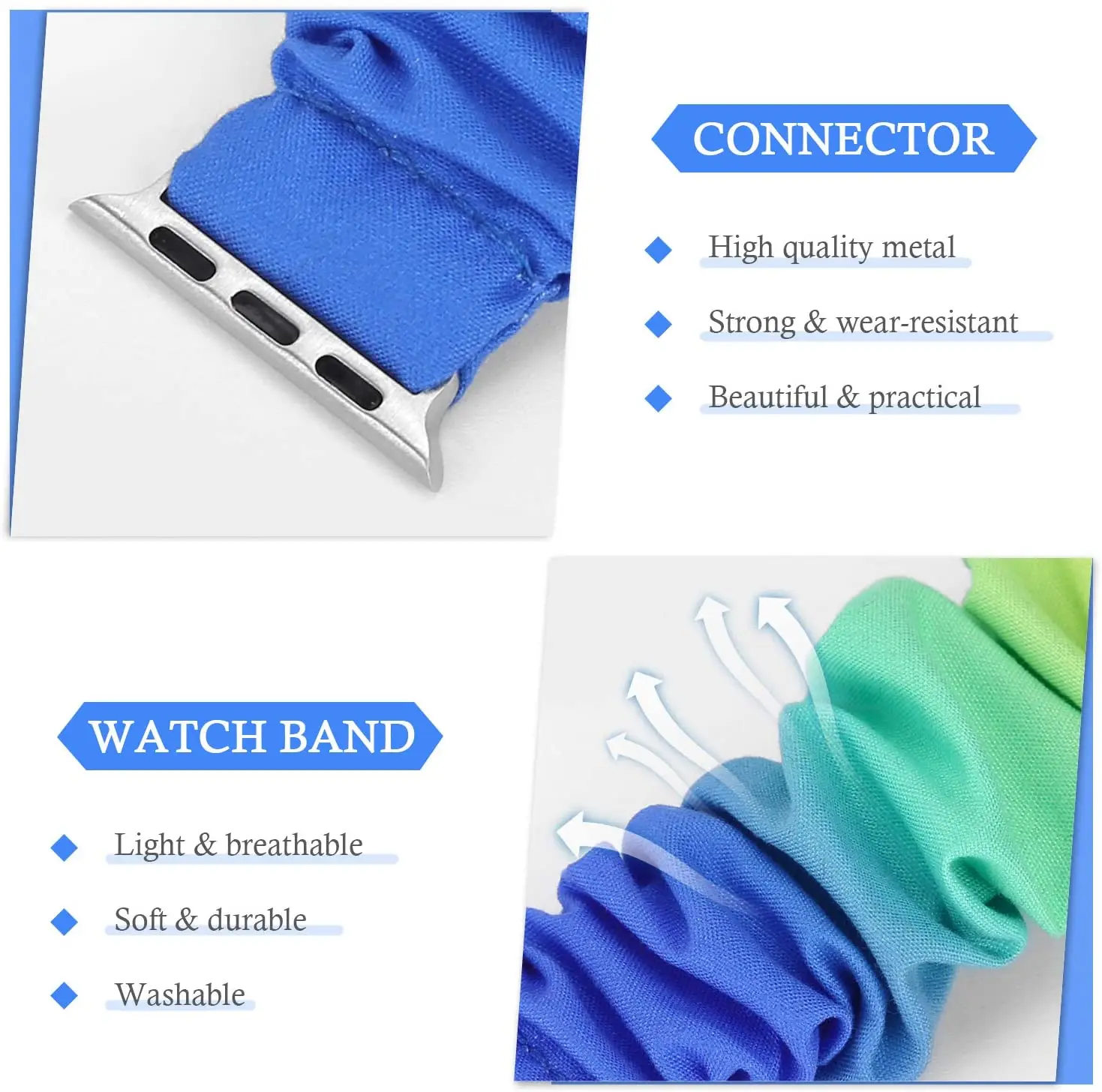 Elastic Watch Straps Watchband for Apple Watch Band Series 8 7 SE 6 5 4 38mm 40mm 42mm 44mm for iwatch Strap Bracelet 41MM 45MM