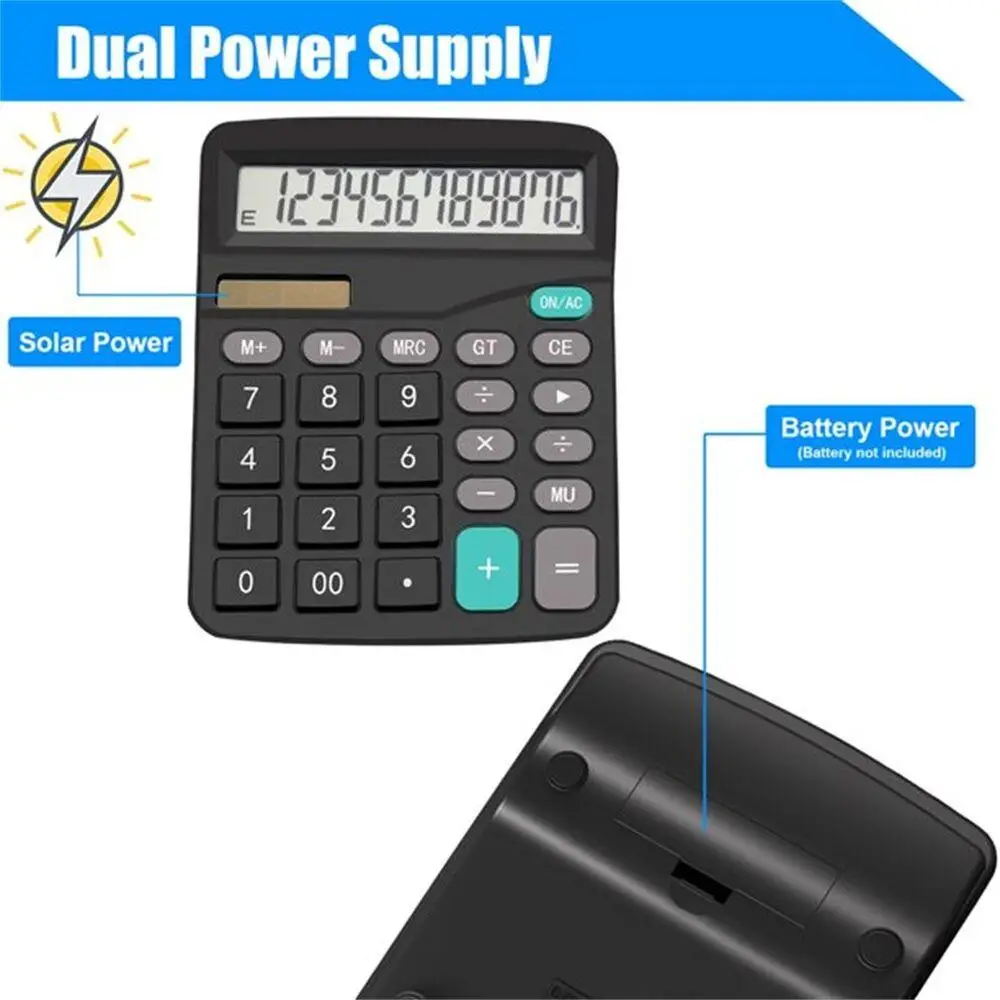Solar Energy Calculator Plastic Basic Operations Student Equipment Abdication Function Statistical Operations Office Tools