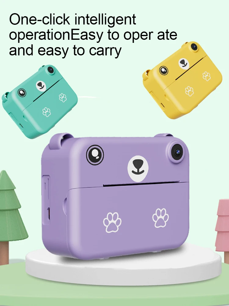 Multifunktionale Kinderkamera ist ein unverzichtbares Halloween-Geschenk. Die Kamera kann sofort drucken und ist eine tragbare kleine Kamera. – Detail 1