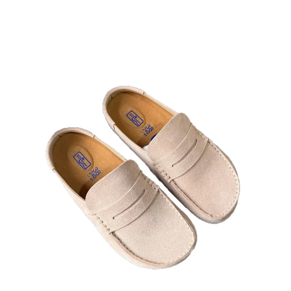 2027 Damen-Schuhe aus Rindsleder mit verstärkter Zehenpartie, halbem Schaft, für Frühling und Herbst, weiche Sohle, bequem, für den Alltag, lässige Retro-Müller-Schuhe. – Detail 5
