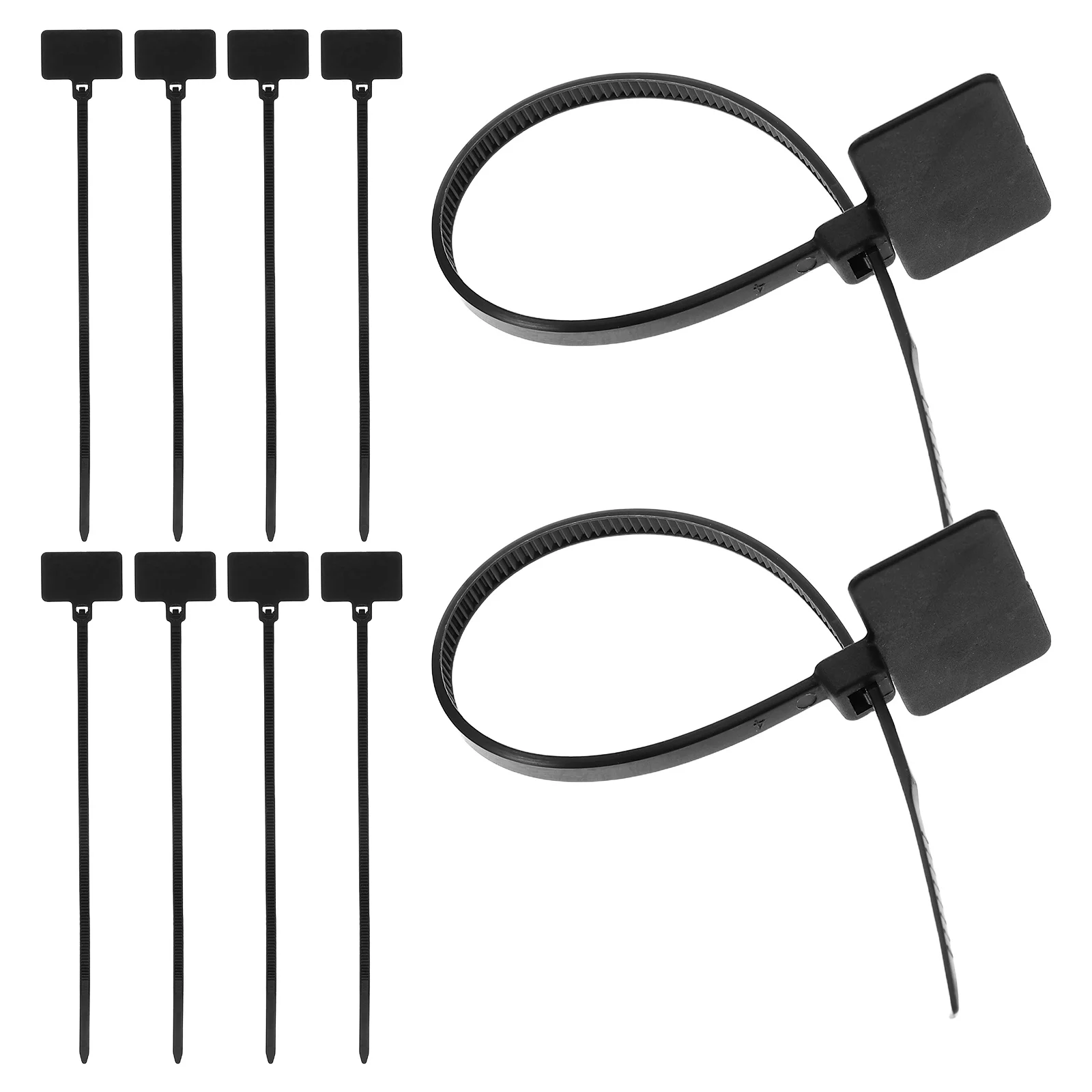 

250Pcs Zip Ties with Marker 25x150mm Nylon Cord Label Tags for Clear Wire Identification Home Office Workshop Use