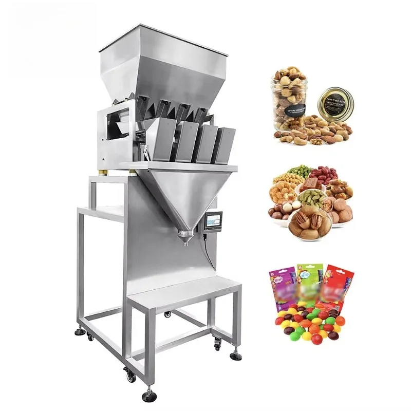 High Speed Automatic Rice Pet Food Grain Weighing 2 Heads 4 Heads Linear Weigher Packing Machine