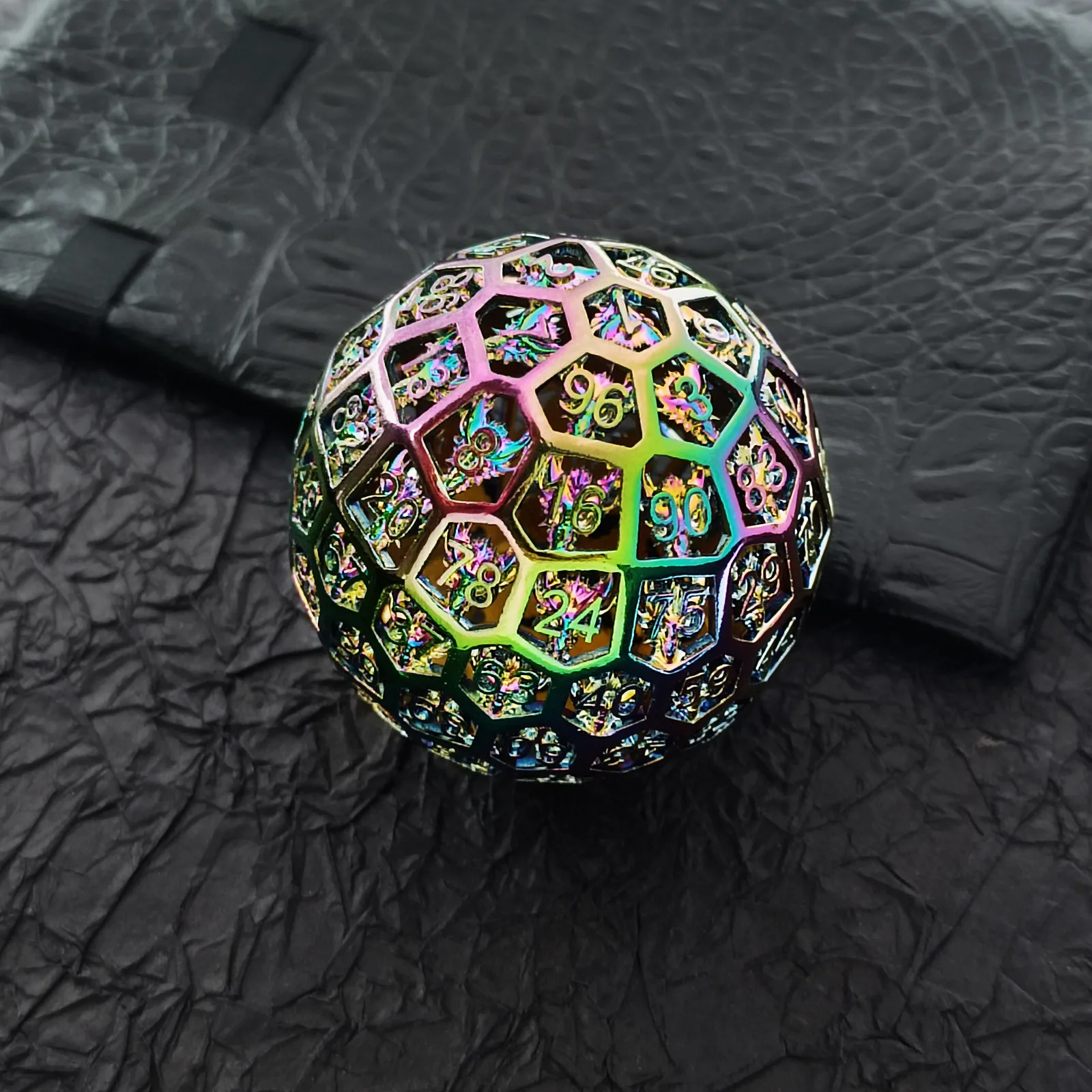 

Metal Hollow D100 DND Dice Set luxury for D&D Dungeons and Dragons RPG, 100 Sided Die Table Board Games Accessories Gift