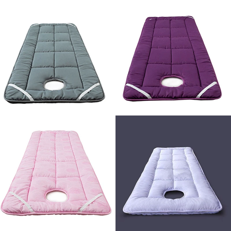 Beauty Salon Bed Thickened Cushion Mattress Anti Slip Beauty Room Bed Mat Massage Bed Pad With Hole