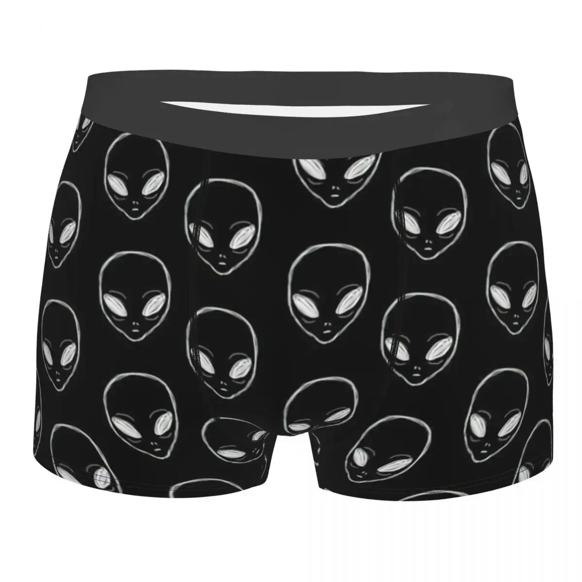 

Humor Boxer Space Shorts Panties Briefs Men Underwear Aliens Soft Underpants for Male S-XXL