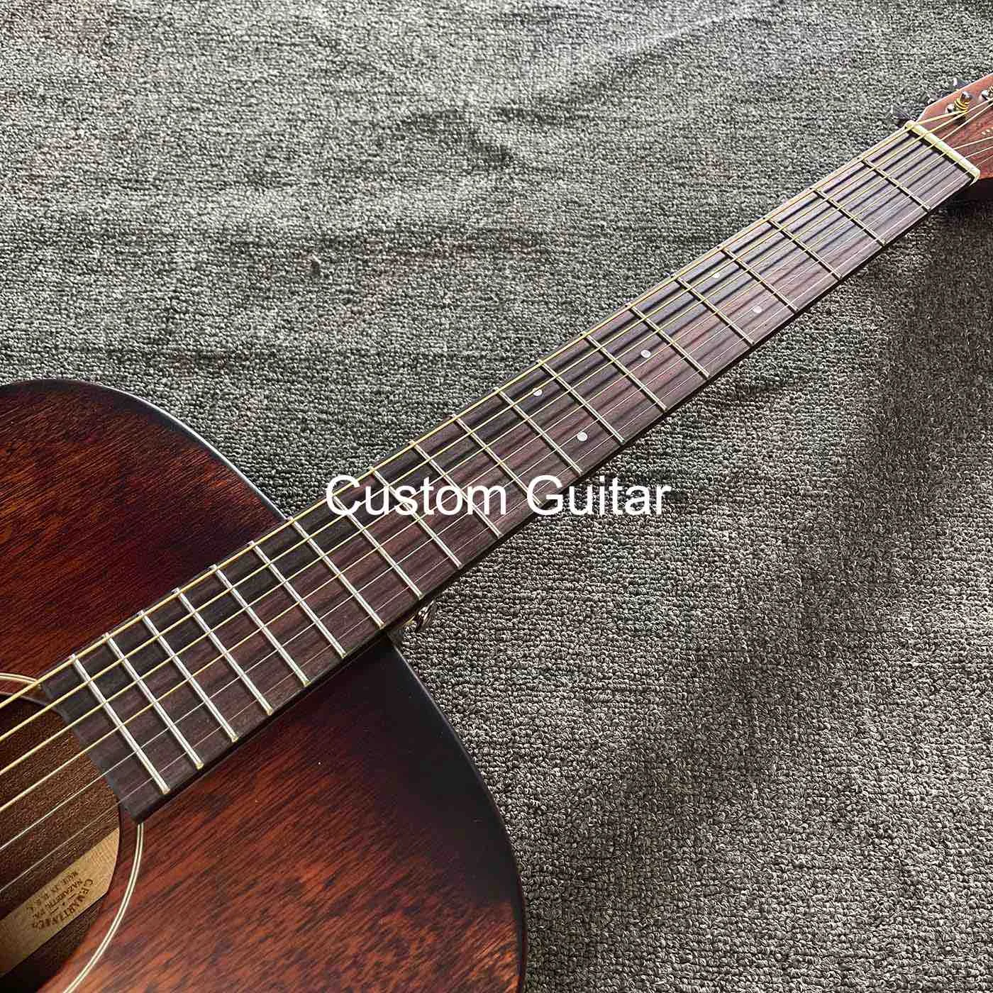 Custom 41 inch D body with SOLID mahogany back side acoustic guitar, matt finishing