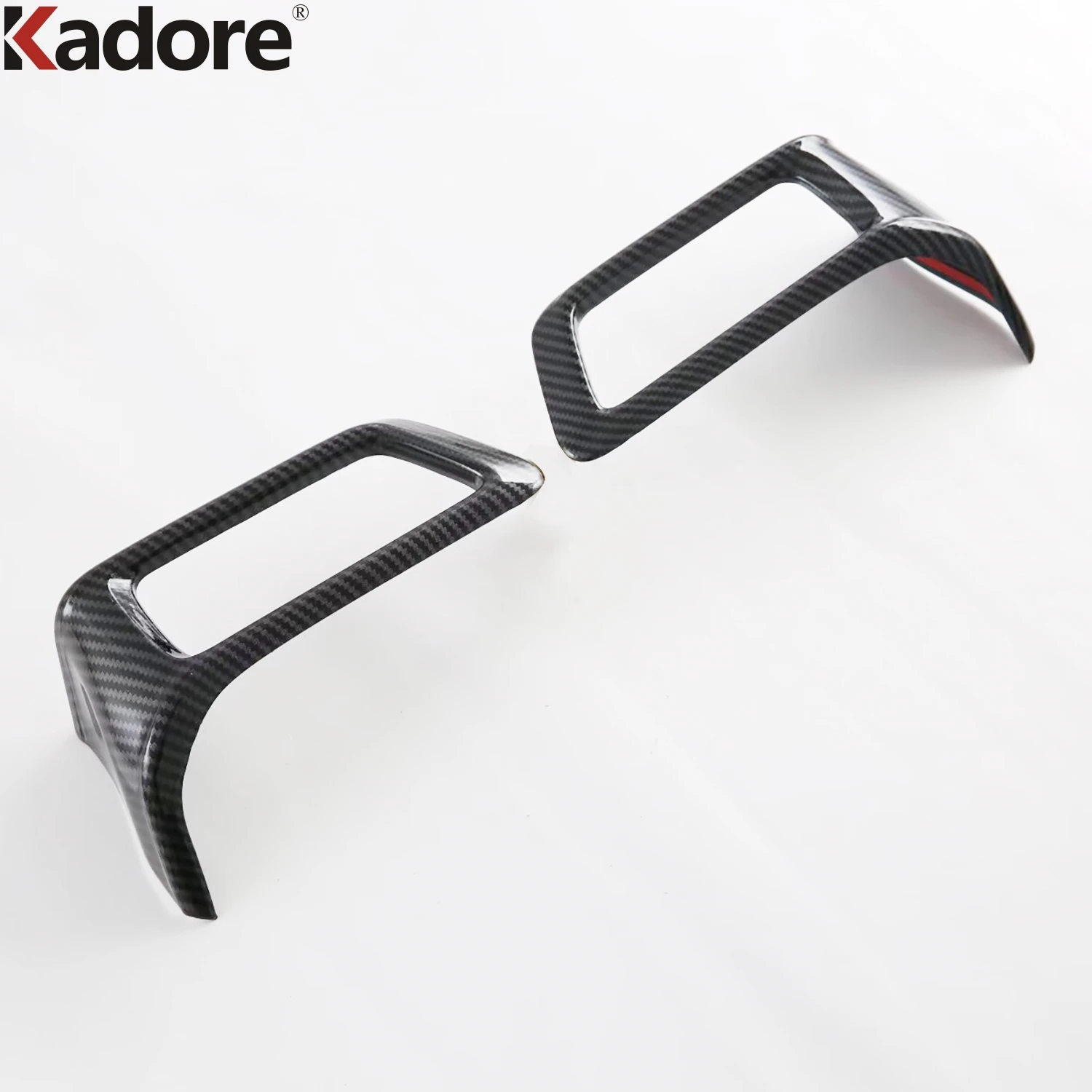 Cubierta de salida de aire acondicionado para coche, accesorio embellecedor de carbono para Toyota Innova Zenix, Suzuki Invicto 2023 2024