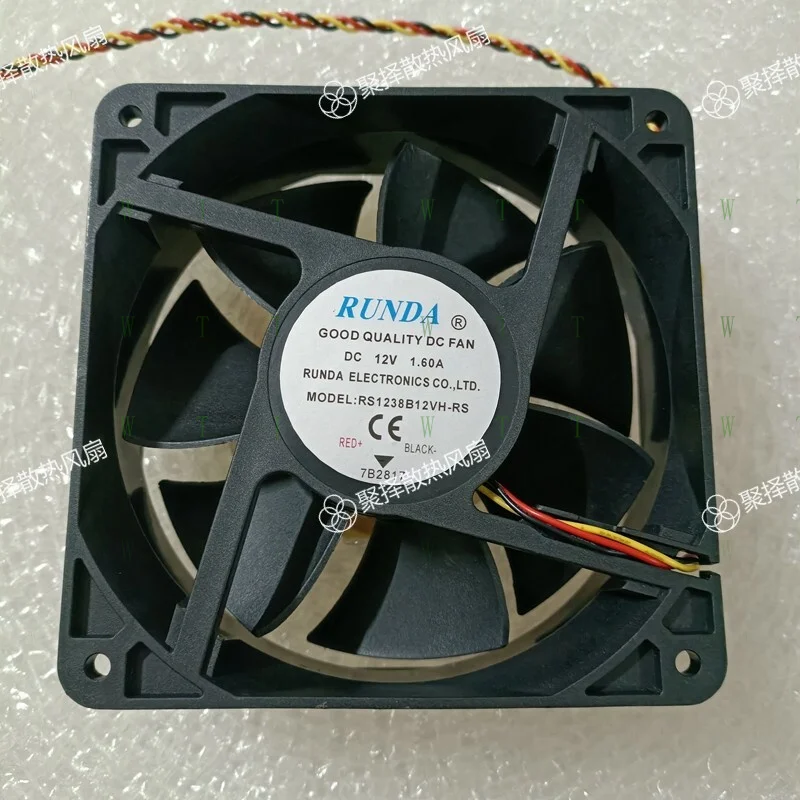 

Вентилятор охлаждения RUNDA RS1238B12VH-RS, 12В, 1.60А, 12038, 12 см, 3-проводной, 1 шт.