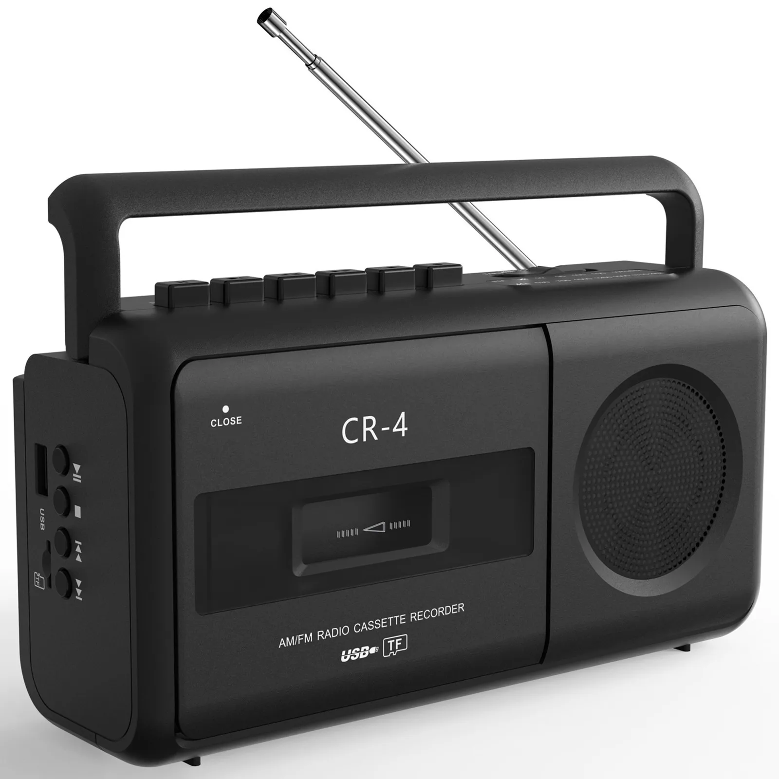 

Портативный магнитофон Ретро AM FM Радио U Диск TF-карта MP3-плеер Кассета Воспроизведение Динамик Стерео Аудио USB Воспроизведение музыки