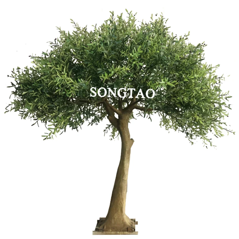 custom.songtao Large Simulation Olive Outdoor Olive Tree new style indoor decoration ornamental tree