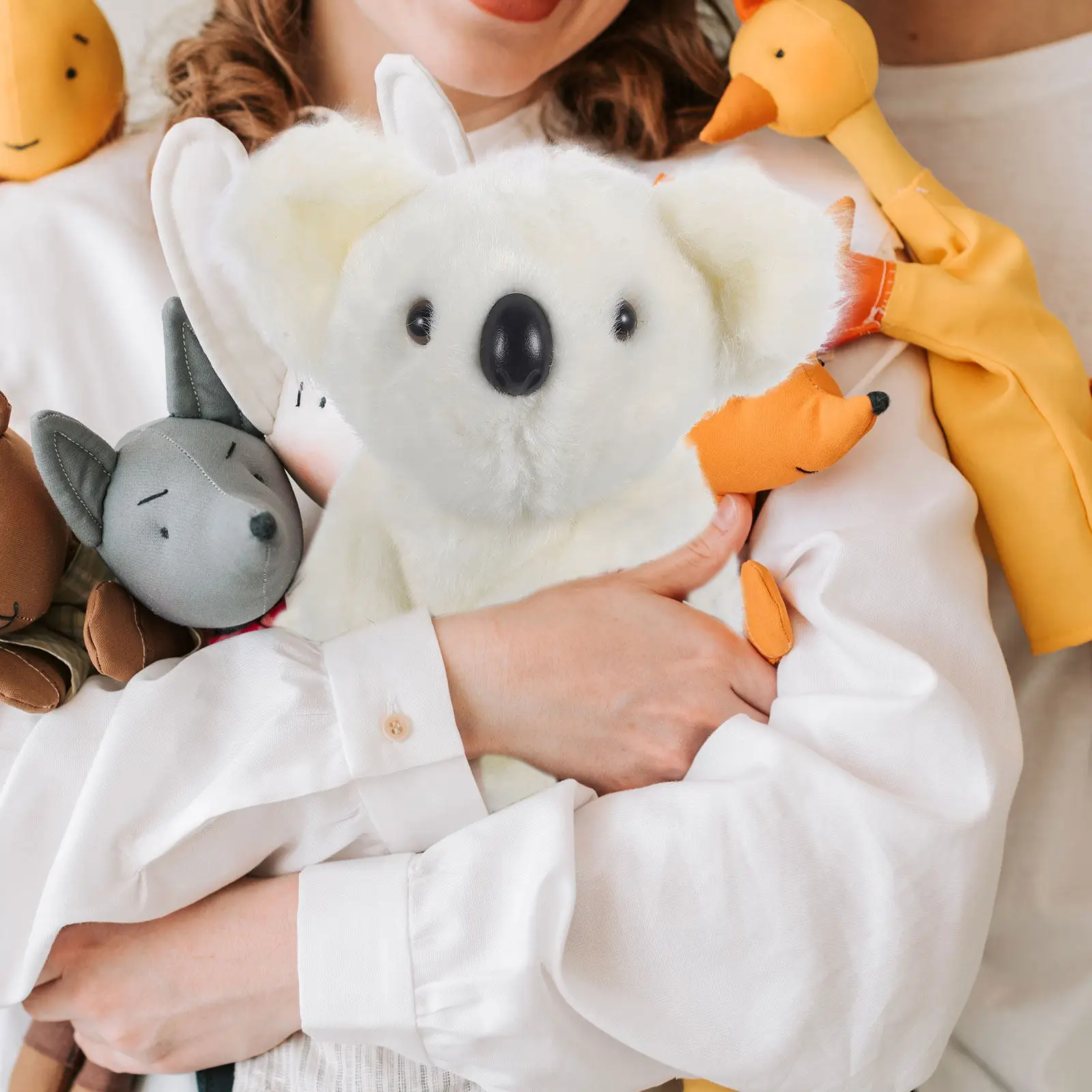 

Koala Stuffed Animal Soft Comfortable Sofa Bedroom Decoration Adorable Cartoon Small Stuffed Koala Bear Home Ornament