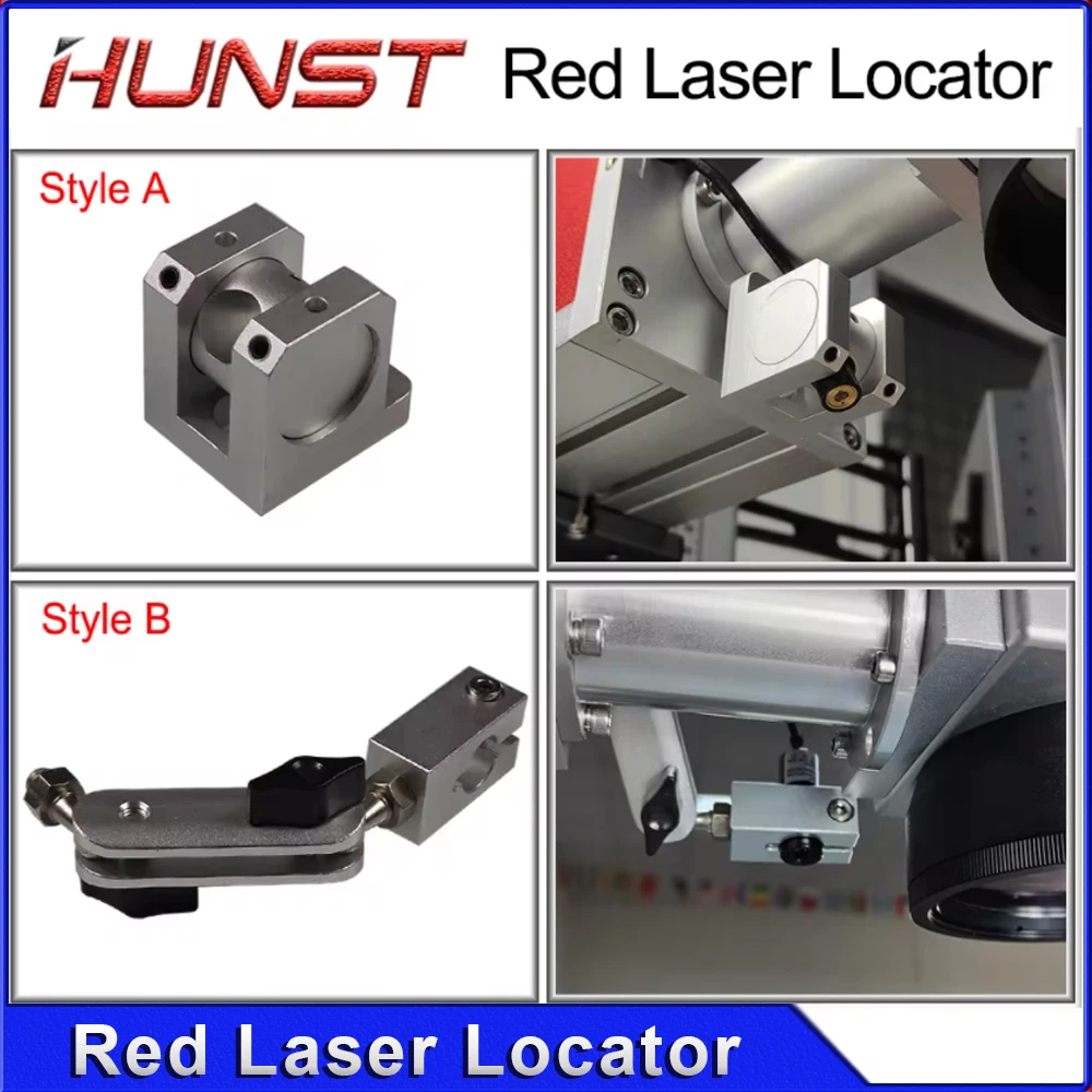 Hunst أجزاء وحدة تحديد مواقع الليزر الأحمر ، ألياف CO2 البصرية ، آلة وضع العلامات بالأشعة تحت البنفسجية ، قطر 12 ، حامل المصباح