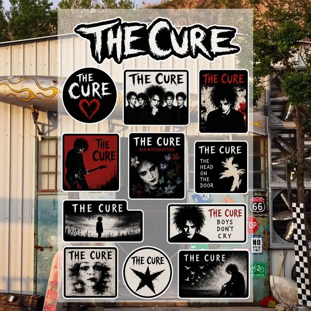 THE CURE Waterproof Vinyl Stickers for Car Motorcycle Bike Skateboard Laptop Bottle Phone