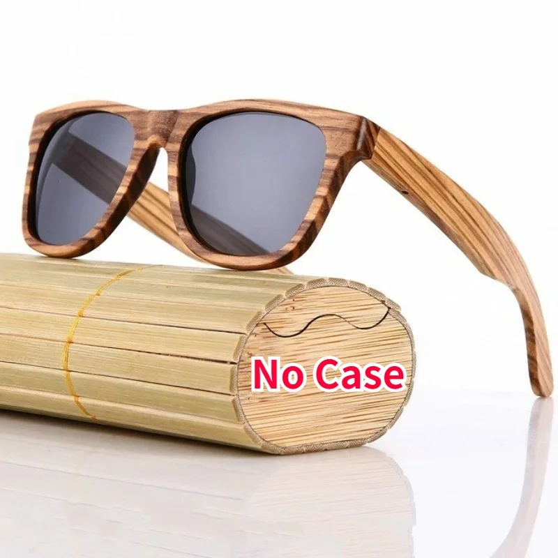 Bamboo Color Men Women Retro Vintage Fashion Summer Glasses Wood Grain Sunglasses