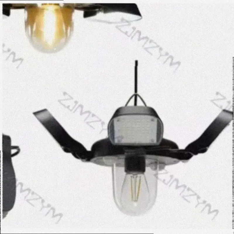 Foldable Solar Light Dual Color Indoor Outdoor Shed Light Rotation Design Waterproof 5 Modes Waterproof Pendant Lighting