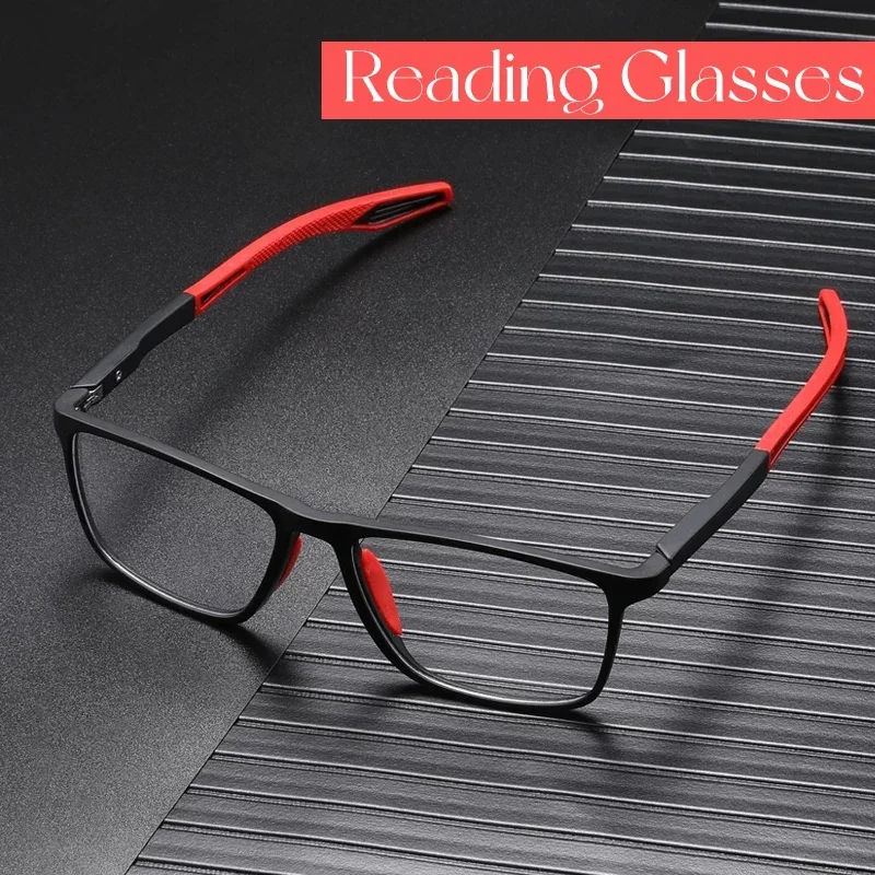 Anti-blau Licht Lesebrille Ultraleicht TR90 Sport Presbyopie Brillen Frauen Männer Weit Sicht Optische Brillen Dioptrien Bis + 4,0
