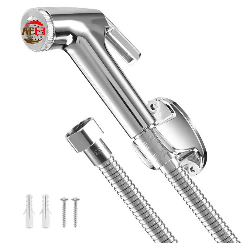 

AEE3-Toilet Bathroom Hand Held Handheld Sprayer Shower Bidet Spray Hose Holder