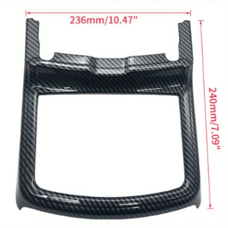 Red Carbon Fiber Cup Holder Cover Trim Decor Sticker for Dodge for Charger 2015-2021/for Chrysler 300 2015-2021