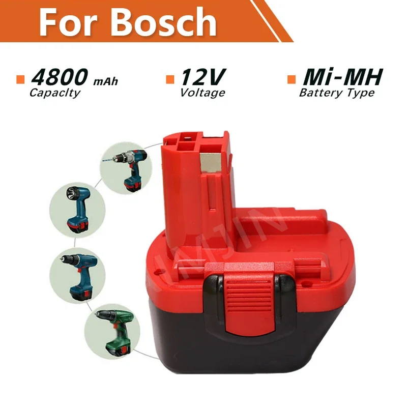 For Bosch 12V 4800mAh NI-MH BAT043 D70745 PSR 12 GSR 12 VE-2 GSB 12 BAT038 BAT045 BAT040 Battery