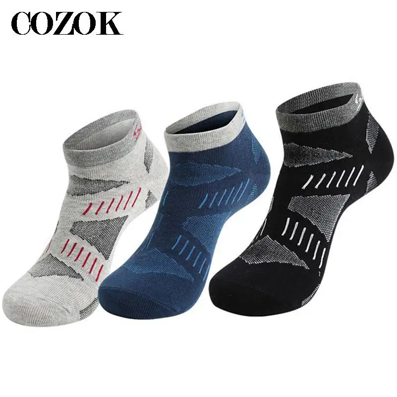 (3Pairs/Lot) Outdoor Socks Men Thin Quick Drying Breathable 78%Cotton Sport Socks Mens Male Casual Summer Autumn Short Tube Sock