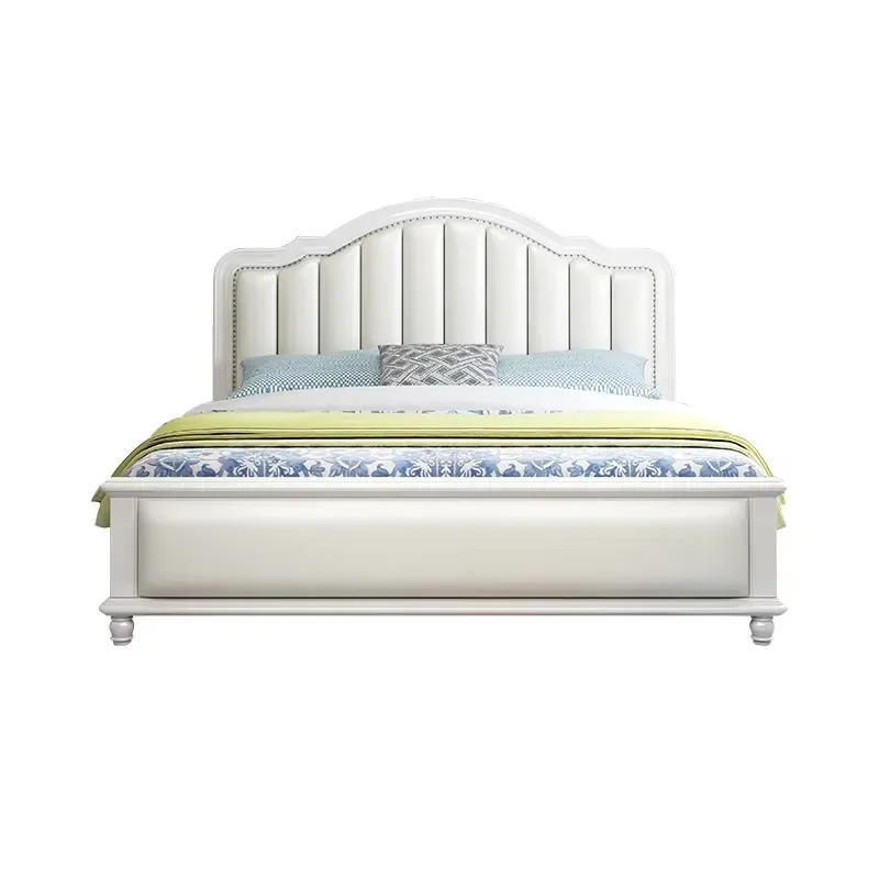 xx-Princess Luxury Double Bed Girls Modern King Size Bed Loft Villa Camas De Dormitorio Bedroom Set Furniture Queen