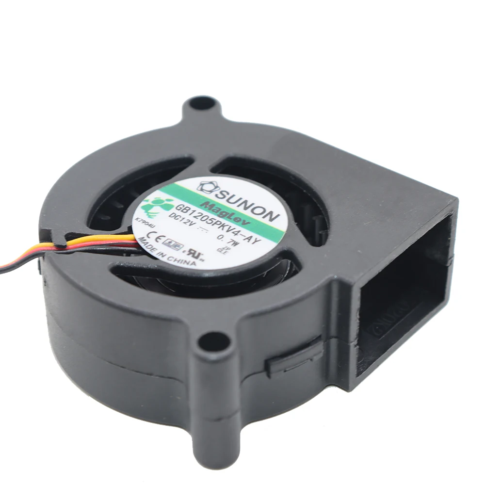 

FOR SUNON GB1205PKV4-AY DC 12V 0.7W 5CM 5020 Turboblower Projector Fan