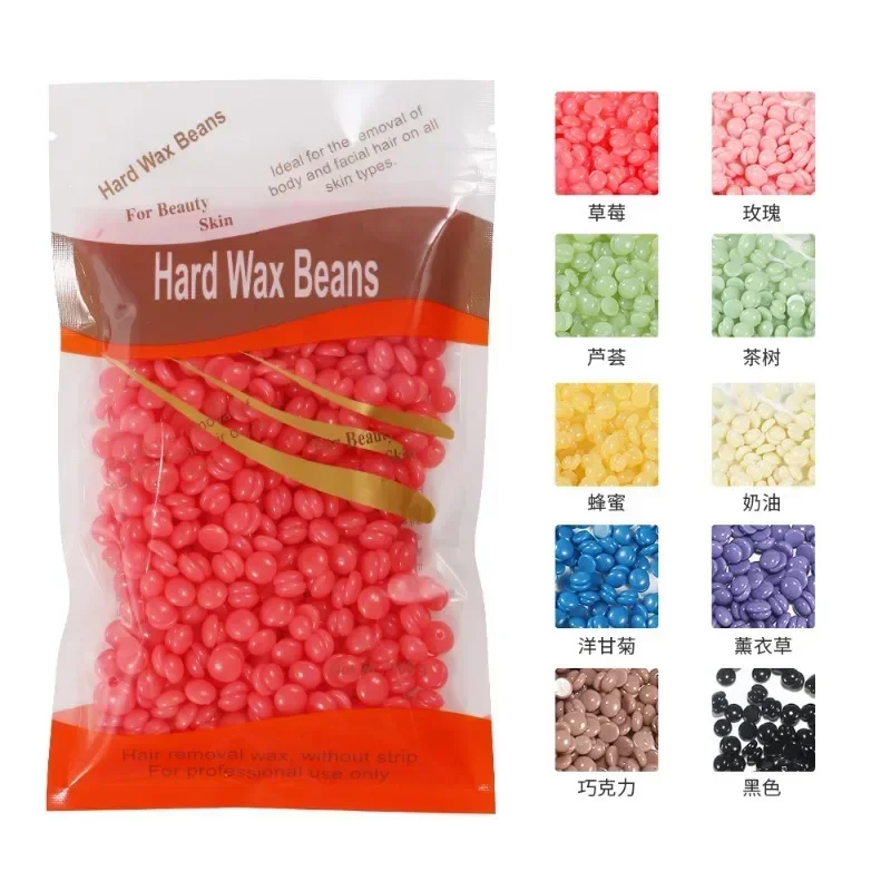 100g Depilating Wax Bean Dregs Without Clean Depilating Bikini  Wax Strips for Hair Removal  Hard Wax Beans